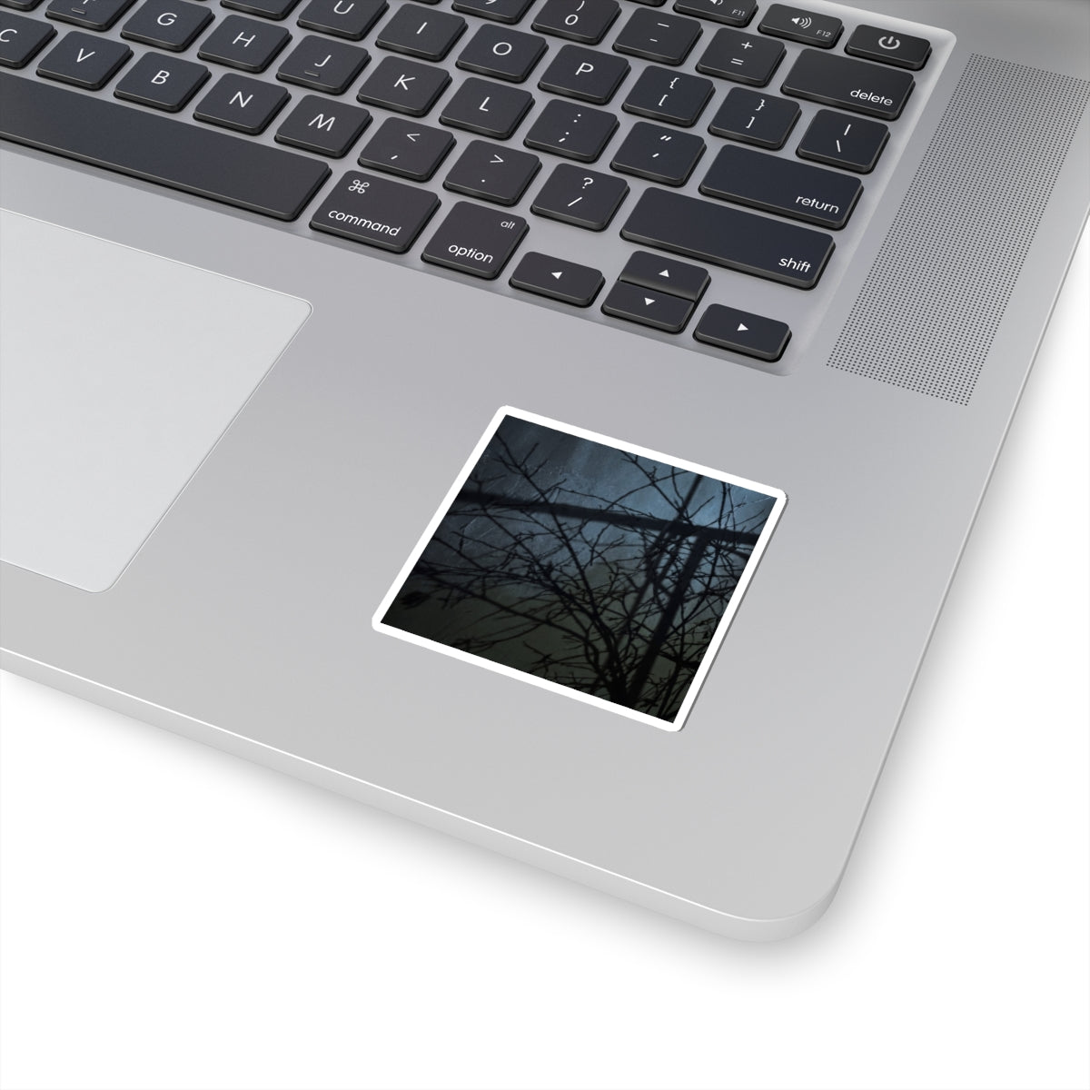 Dark Japandi Shadow Play in Moonlight | Moody Minimal Sticker