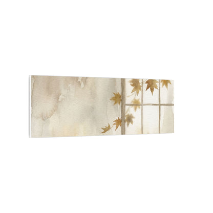 Warm Shoji Screen Canvas Art - Watercolor Japandi