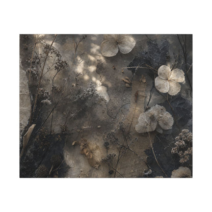 Winter Dried Flowers Texture Canvas Art | Elegant Decor