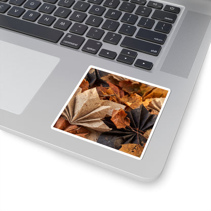 Japandi Paper Fold in Golden Hour | Texture Sticker