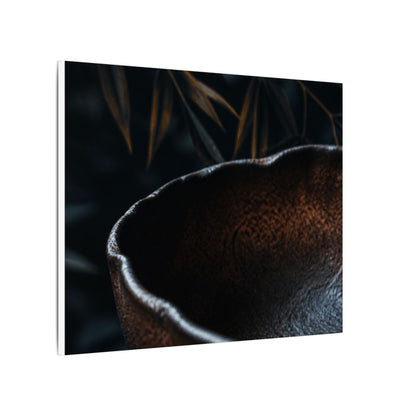 Luxurious Ceramic Bowl Canvas Art - Shadow Zen Dark Japandi