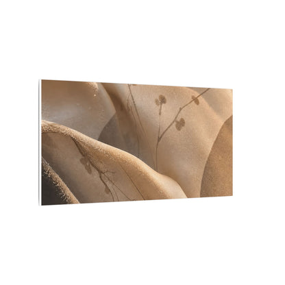 Japandi Silk Drape in Golden Hour | Japanese Pattern Canvas Art