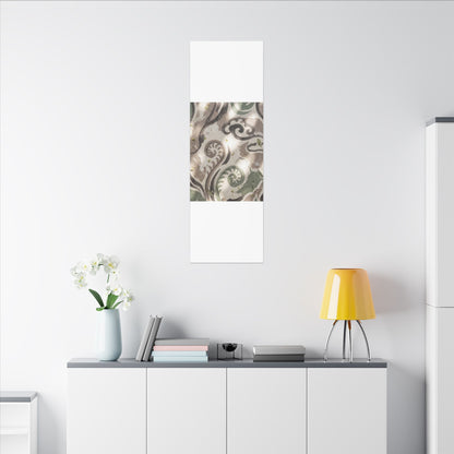 Dappled Ink Brushstroke Canvas Art - Japandi Ma