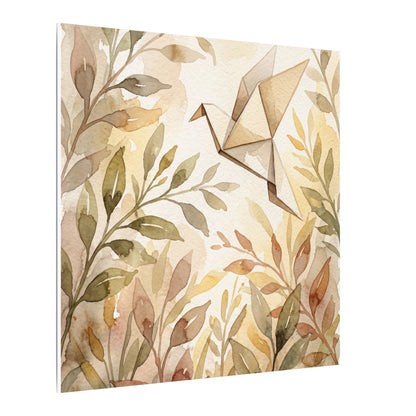 Fukinsei Paper Fold Canvas Art - Japandi Watercolor