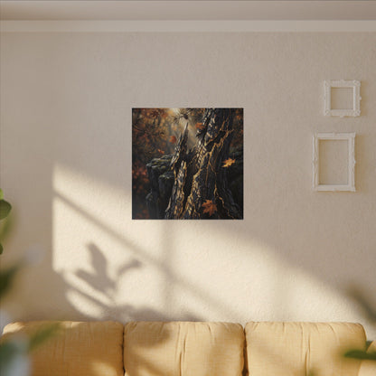 Pine Tree Autumn Canvas Art | Kintsugi Beautiful Design