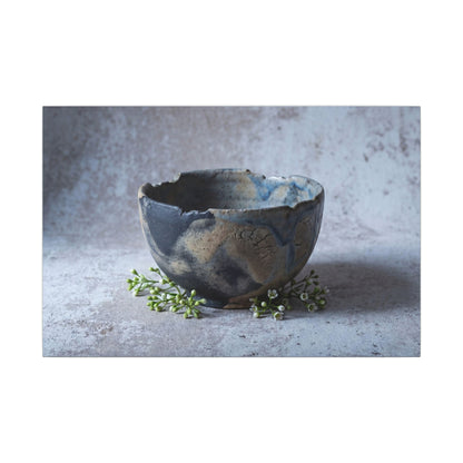 Ceramic Bowl Spring Canvas Art | Japandi Warm Design