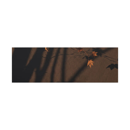 Shadow Play Autumn Canvas Art | Dark Japandi Luxurious Design