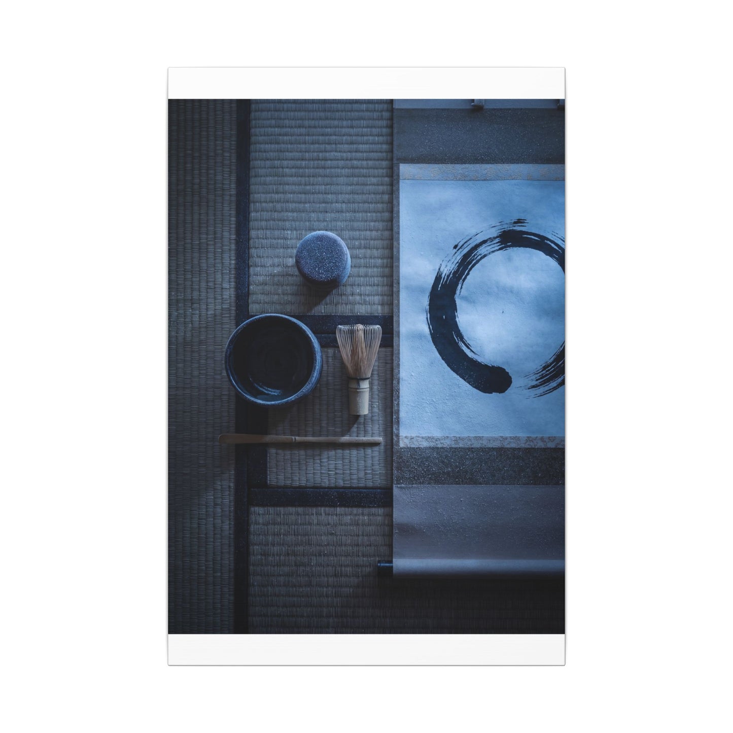 Tea Ceremony Enso Canvas Art | Calm Zen Art
