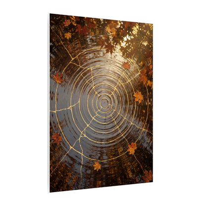 Artful Water Ripple Canvas Art - Gold Vein Kintsugi