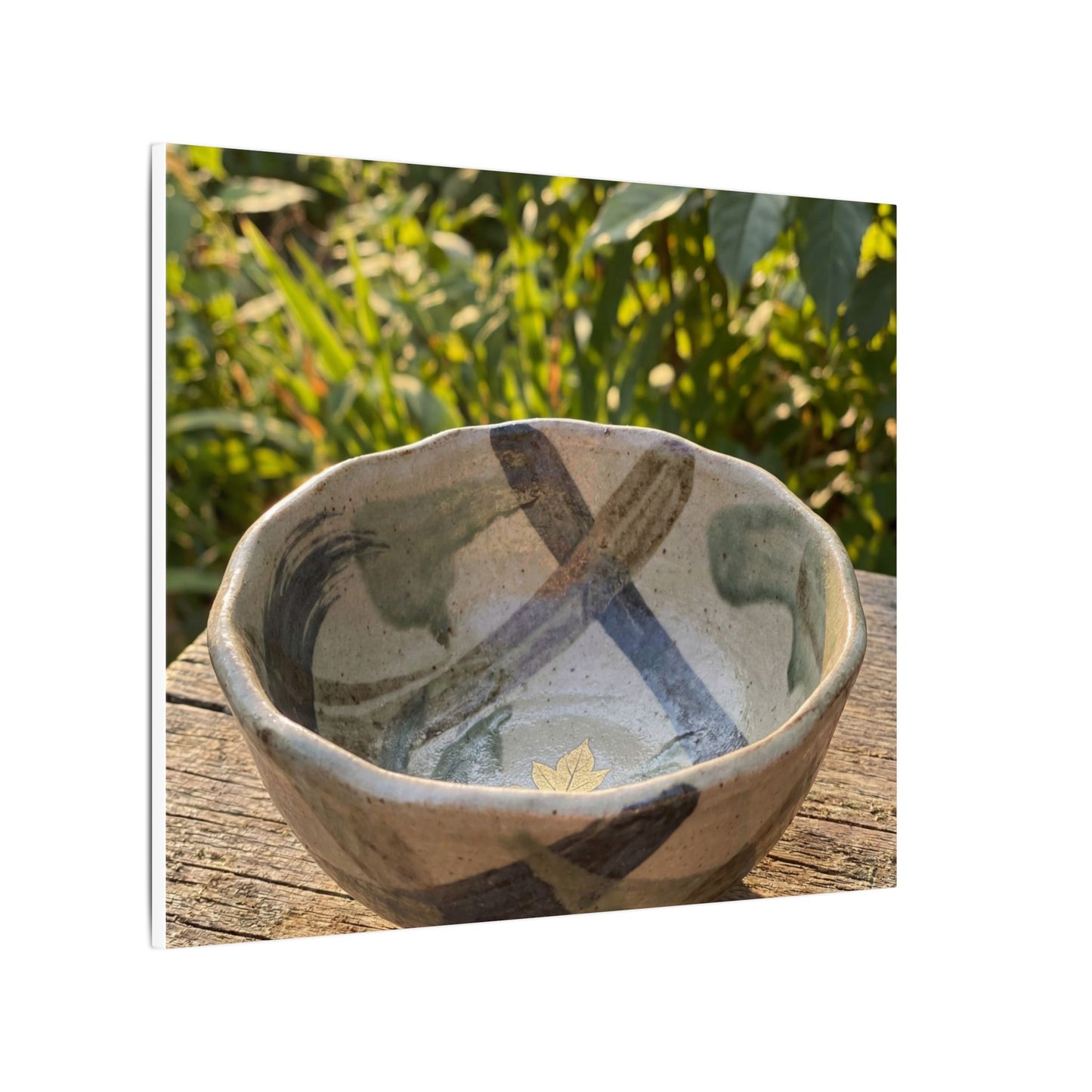 Earthy Ceramic Bowl Canvas Art - Japanese Pattern Japandi