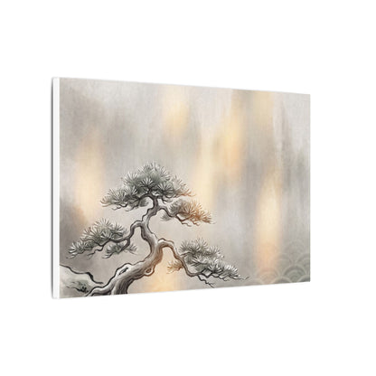 Pine Tree Canvas Art | Winter Japandi Japanese Pattern Art