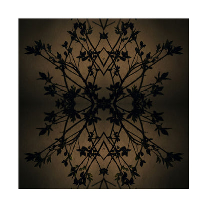 Shadow Play Wall Art Print | Spring Dark Japandi Shadow Zen Art