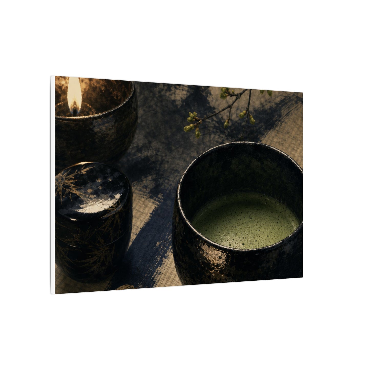 Ma Tea Ceremony Canvas Art - Zen Sumi E