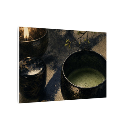 Ma Tea Ceremony Canvas Art - Zen Sumi E