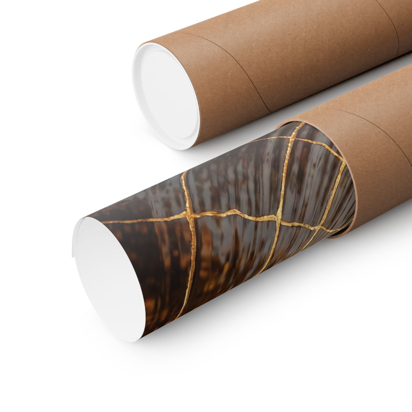 Water Ripple Autumn Wall Art Print | Kintsugi Resilient Design