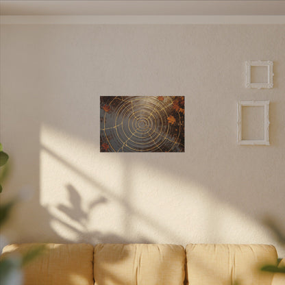 Artful Water Ripple Canvas Art - Gold Vein Kintsugi