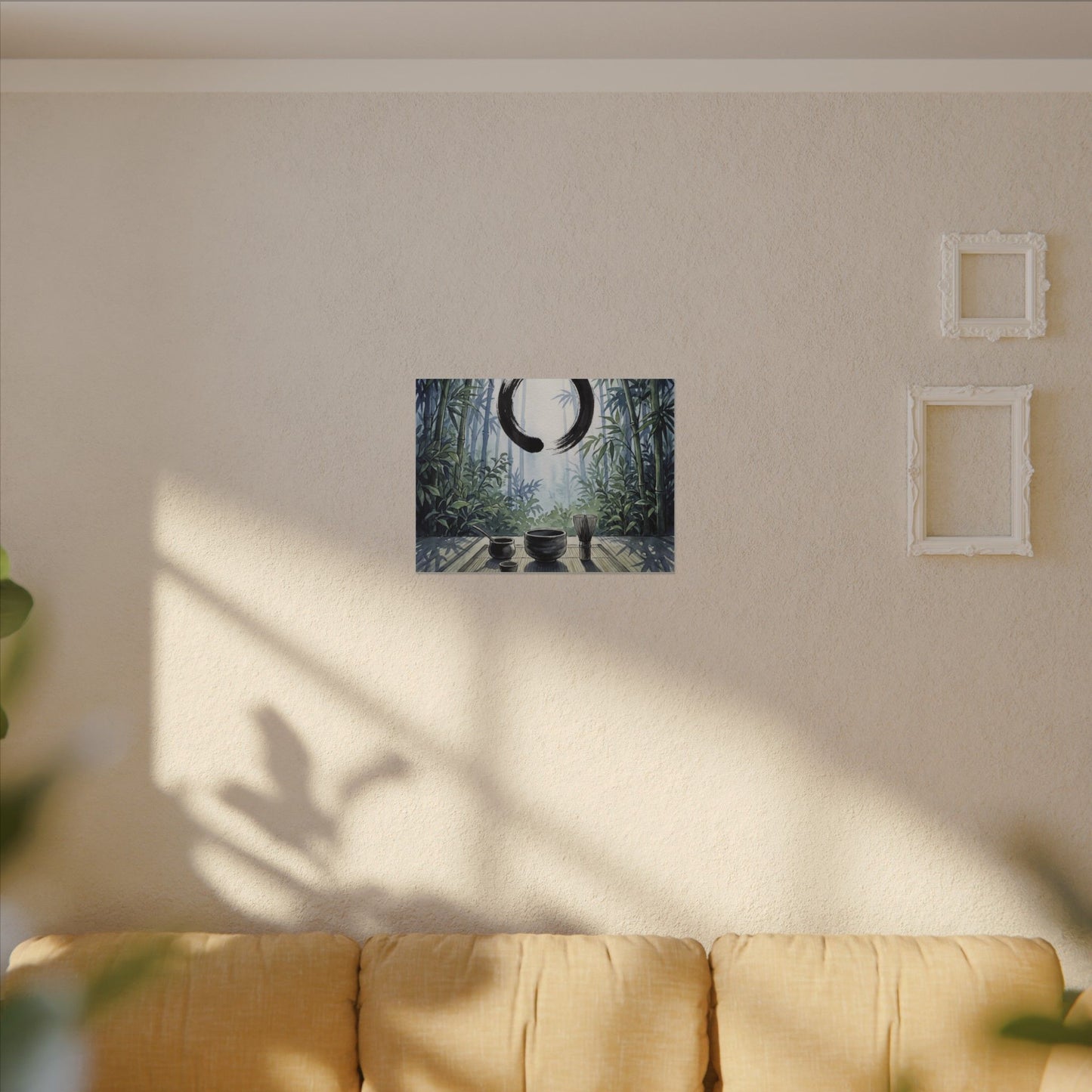 Seijaku Tea Ceremony Canvas Art - Zen Enso