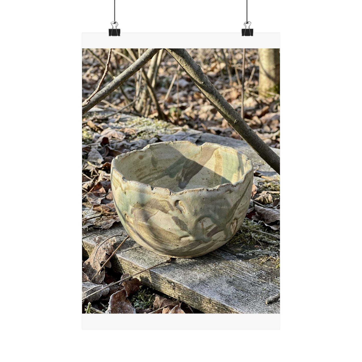 Kanso Ceramic Bowl Wall Art Print - Japandi Japanese Pattern