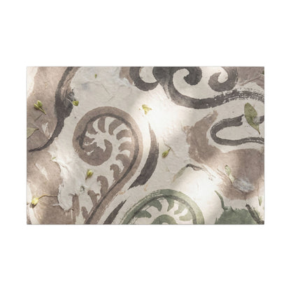 Dappled Ink Brushstroke Canvas Art - Japandi Ma Art Print