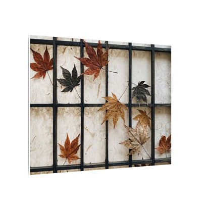 Japandi Shoji Screen in Overcast | Texture Canvas Art
