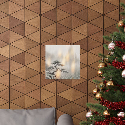 Datsuzoku Pine Tree Wall Art Print - Japandi Japanese Pattern