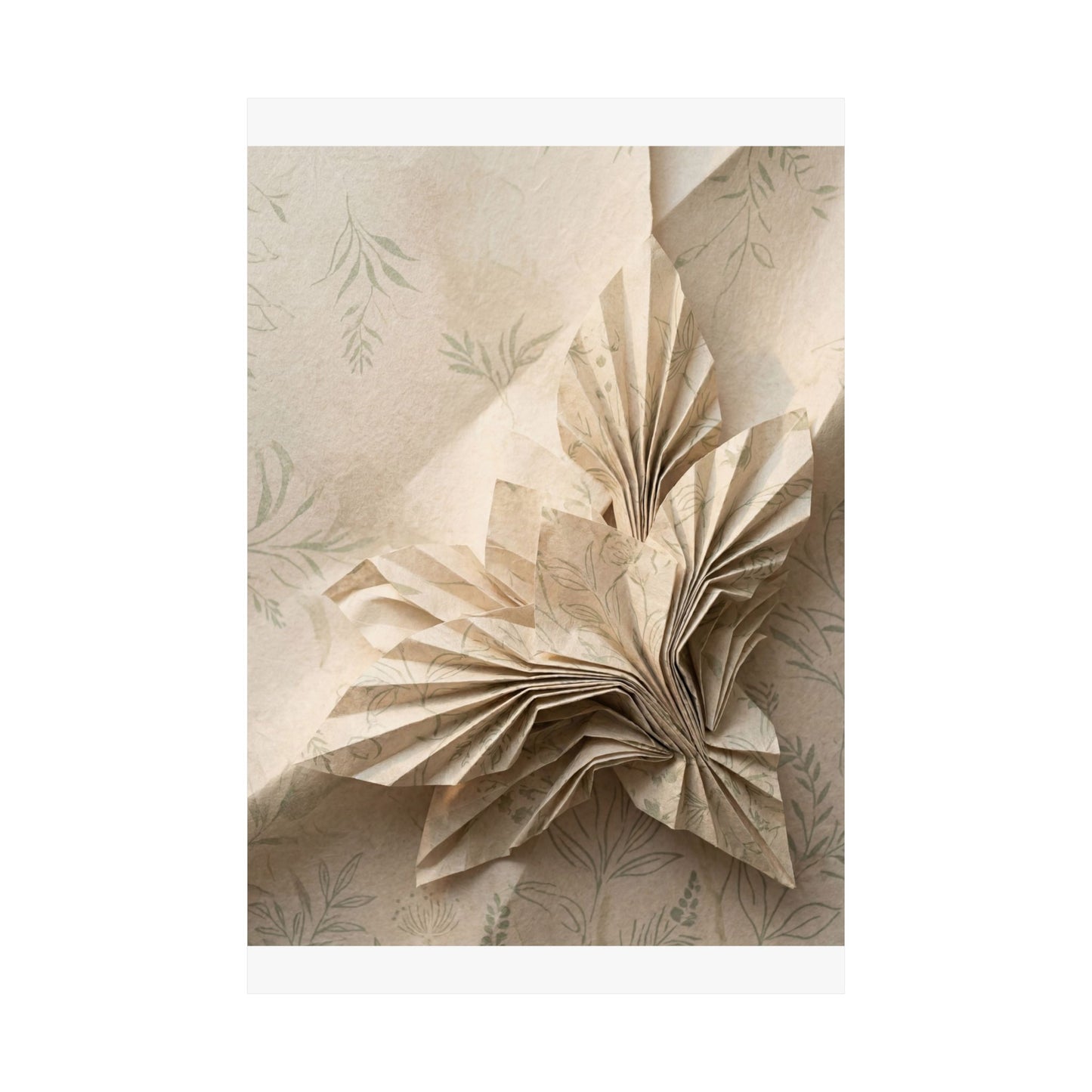 Dawn Paper Fold Wall Art Print - Japandi Fukinsei