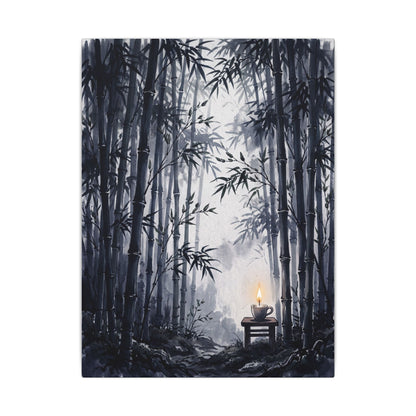 Tranquil Bamboo Grove Canvas Art - Sumi E Zen