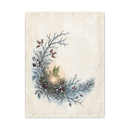 Winter Shoji Screen Forest Whimsy Canvas Art | Enchanting Decor
