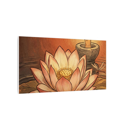 Fukinsei Dried Flowers Canvas Art - Japandi Texture
