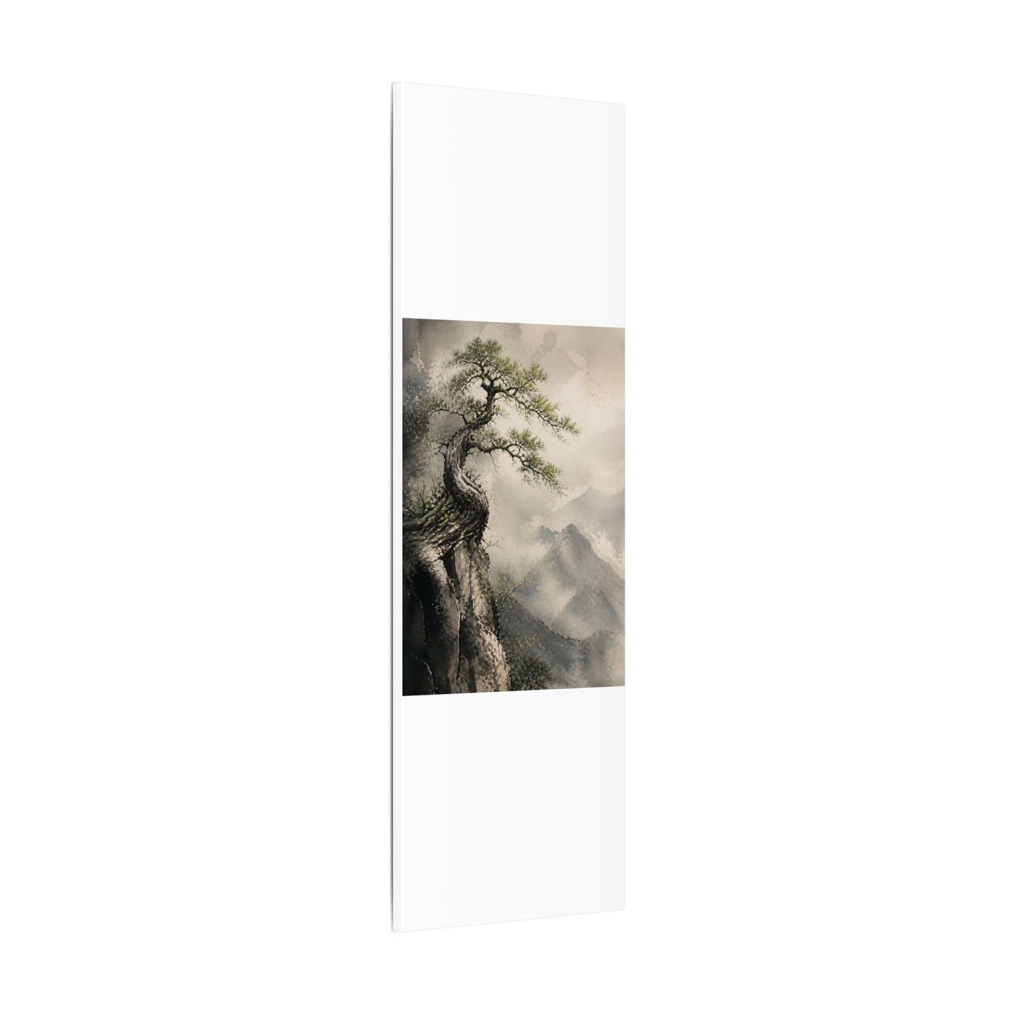 Spring Pine Tree Watercolor Canvas Art | Warm Decor