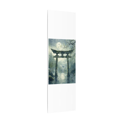 Earthy Torii Gate Canvas Art - Watercolor Japandi