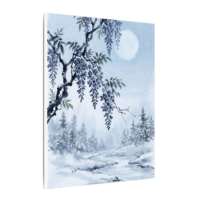 Seijaku Wisteria Canvas Art - Zen Sumi E