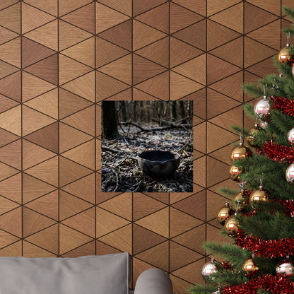 Winter Ceramic Bowl Shadow Zen Wall Art Print | Luxurious Decor