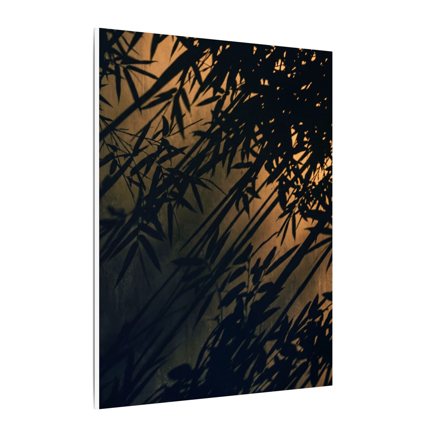 Sophisticated Shadow Play Canvas Art - Shadow Zen Dark Japandi