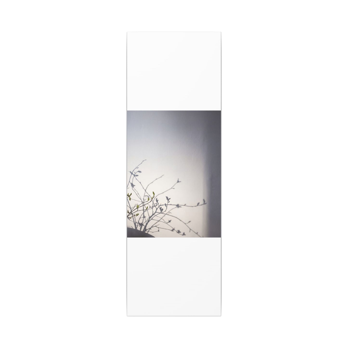 Japandi Shadow Play in Dawn | Japanese Pattern Canvas Art