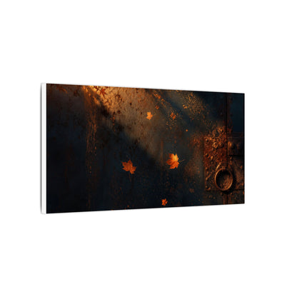 Dark Japandi Rust Patina in Golden Hour | Shadow Zen Canvas Art