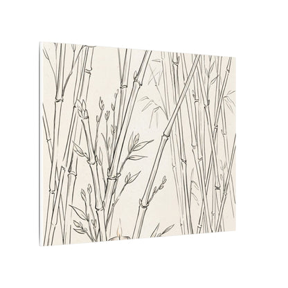 Candlelight Bamboo Grove Canvas Art - Japandi Fukinsei