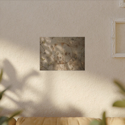 Japandi Rust Patina in Dappled | Japanese Pattern Canvas Art