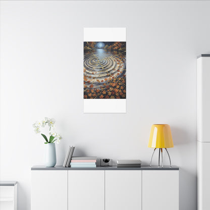 Moonlight Water Ripple Canvas Art - Kintsugi Fukinsei