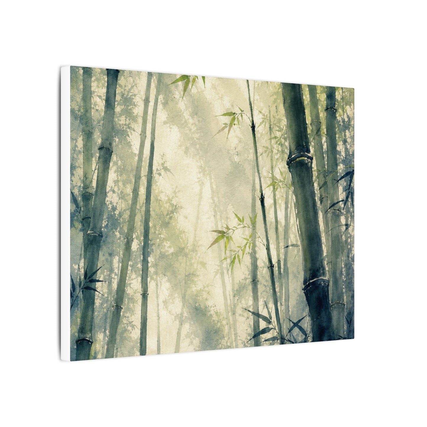 Bamboo Grove Spring Canvas Art | Zen Serene Design