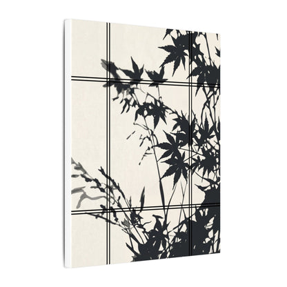 Shoji Screen Canvas Art | Summer Japandi Minimal Line Art