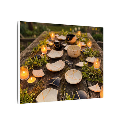Broken Pottery Spring Canvas Art | Kintsugi Beautiful Design