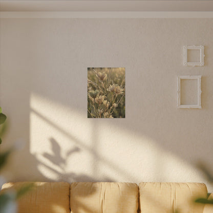 Summer Dried Flowers Minimal Line Canvas Art | Cozy Decor