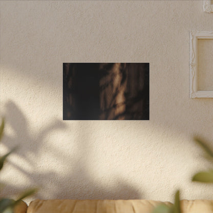 Winter Shadow Play Moody Minimal Canvas Art | Luxurious Decor