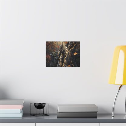 Pine Tree Autumn Canvas Art | Kintsugi Beautiful Design