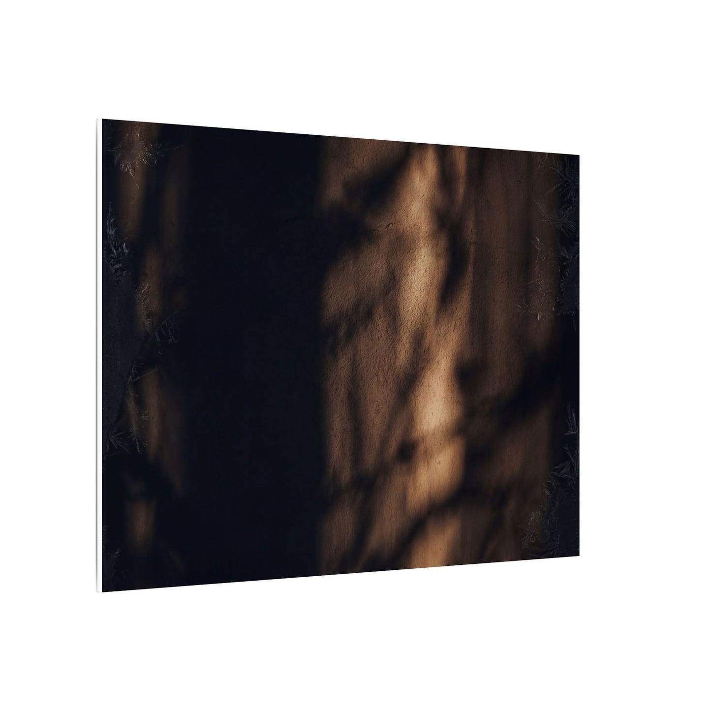 Winter Shadow Play Moody Minimal Canvas Art | Luxurious Decor