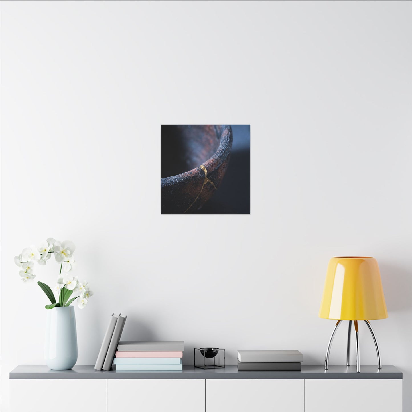 Artful Ceramic Bowl Canvas Art - Broken Beauty Kintsugi