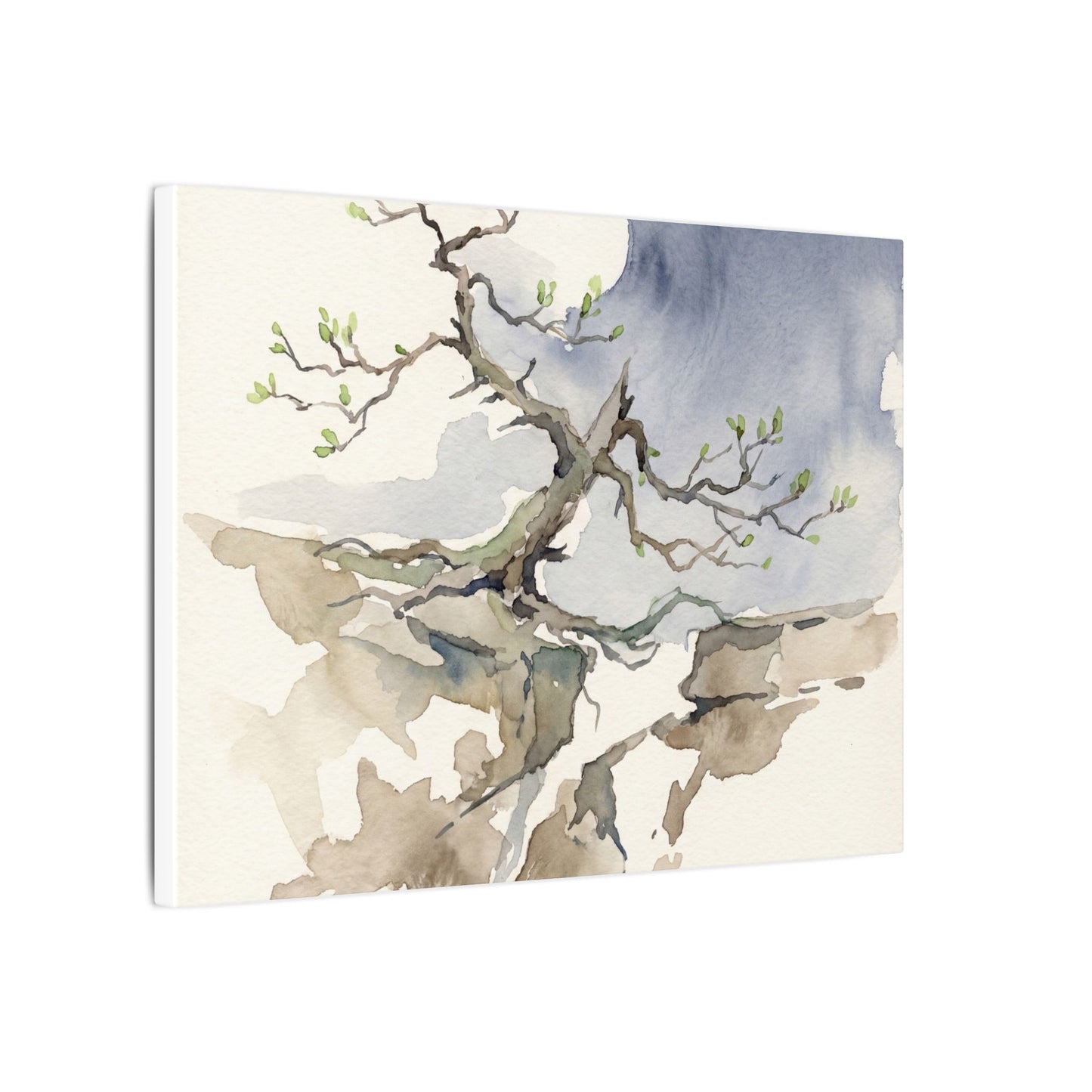 Moonlight Pine Tree Canvas Art - Japandi Ma