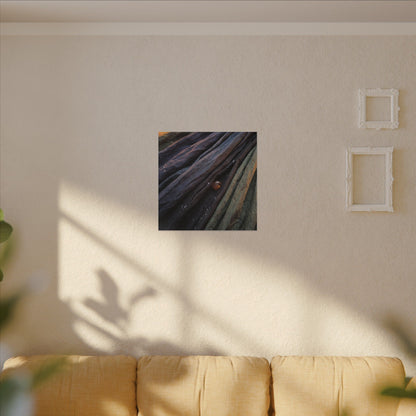 Silk Drape Shadow Zen Canvas Art | Moody Dark Japandi Art