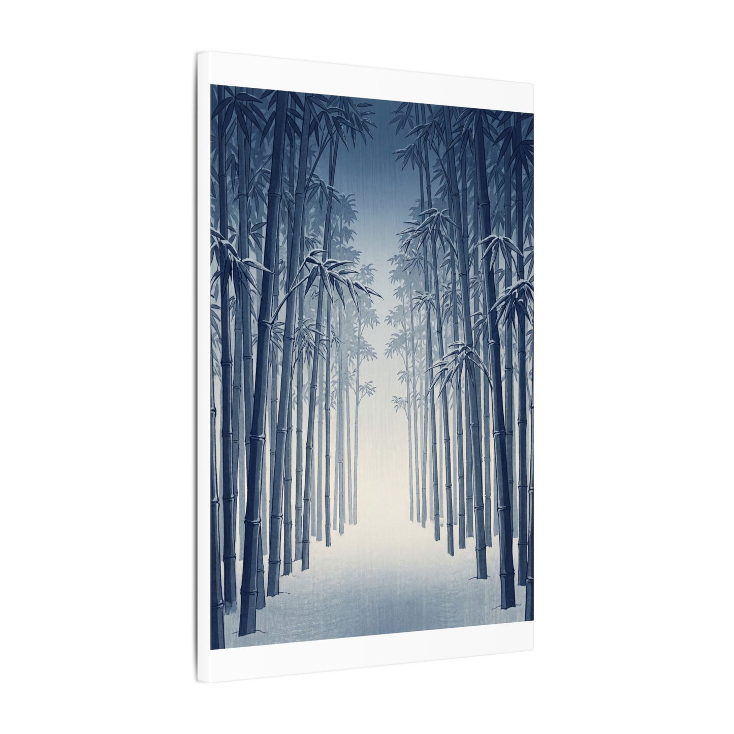 Bamboo Grove Canvas Art | Winter Zen Ukiyo E Inspired Art